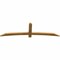 Ekena Millwork Bellingham Rough Sawn Timber Gable Bracket, Western Red Cedar, 84"W x 24"H x 2"D x 4"F, 7/12 Pitch GBW084X24X0204BEL00RWR - alternate 2